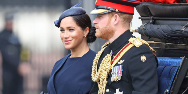 Meghan Markle Made Her First Post-Baby Appearance In Public At Trooping the Colour